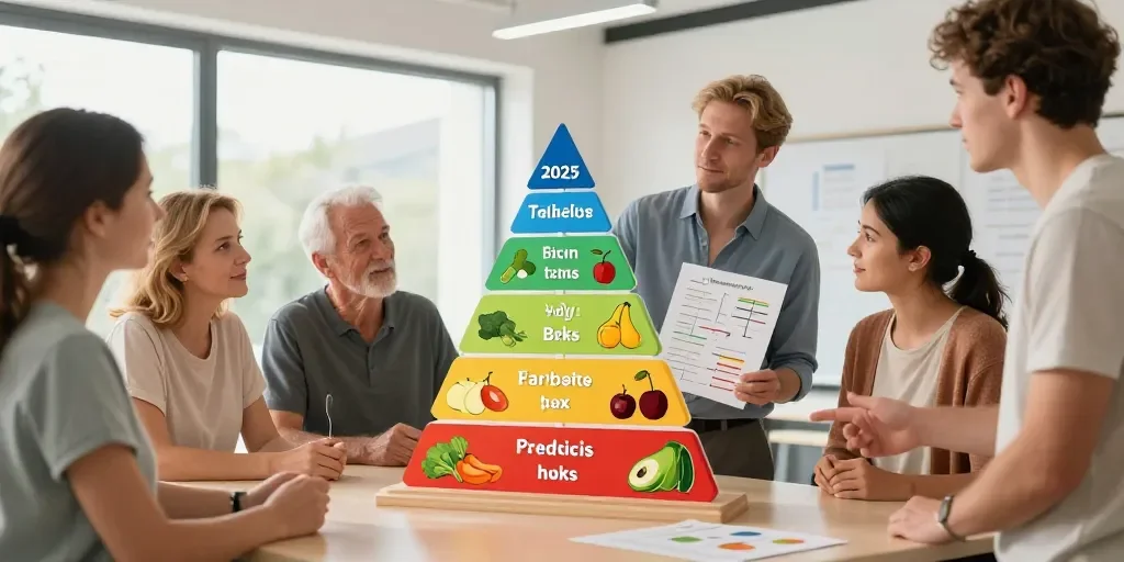 La pirámide de alimentos saludables en 2025: cómo la nueva ciencia nutricional está revolucionando lo que creías saber